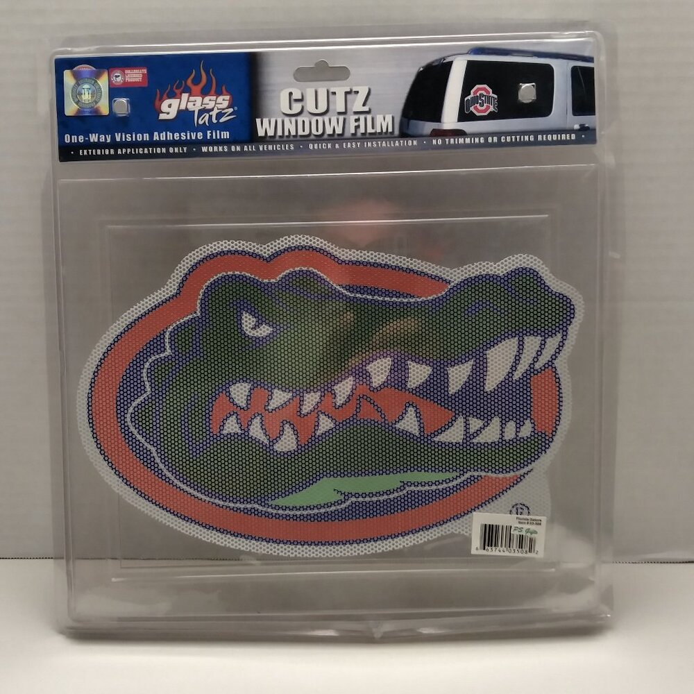 University Florida Gators Window Film Cutz Authentic One Way Adhesive Film New